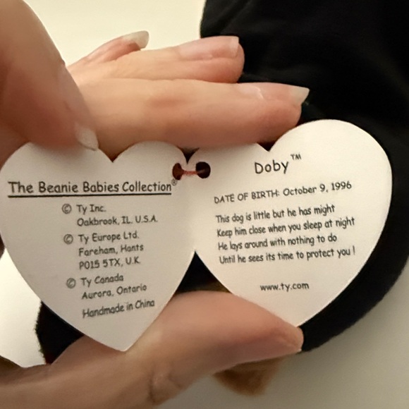 1996 Doby the Doberman Pinscher Beanie Baby - Picture 8 of 12